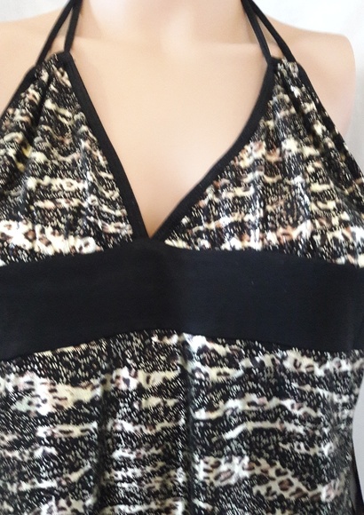 Halter Neck Mini Dress Club Wear - Picture 3 of 4